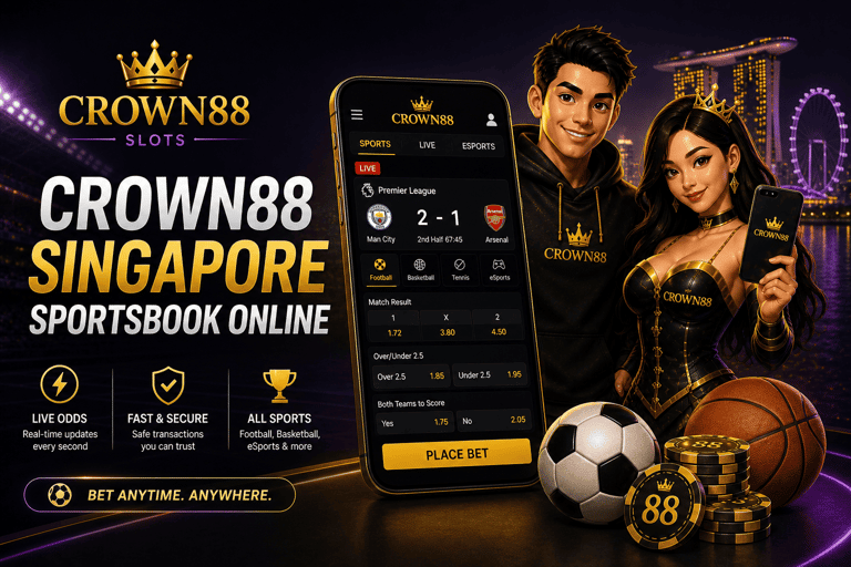 Crown88 Singapore sportsbook online live betting mobile interface
