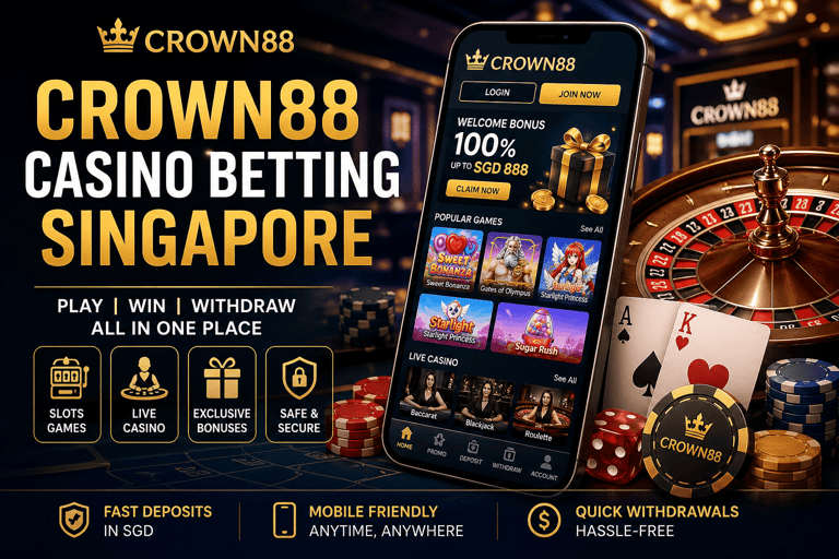 crown88 casino betting singapore slots live casino gameplay