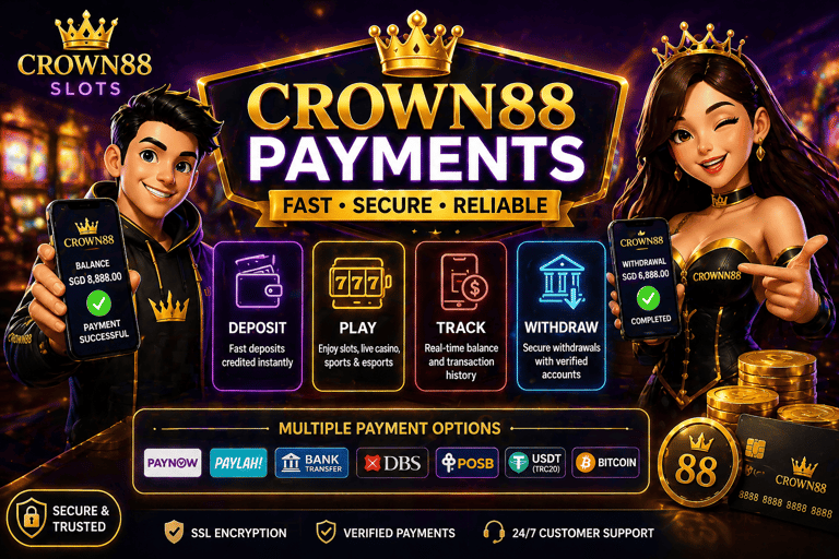 crown88 payments deposit withdrawal and balance tracking guide